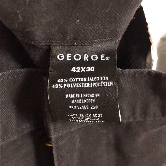 Men black slacks - Picture 2 of 2